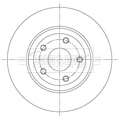 BORG & BECK Тормозной диск BBD6084S